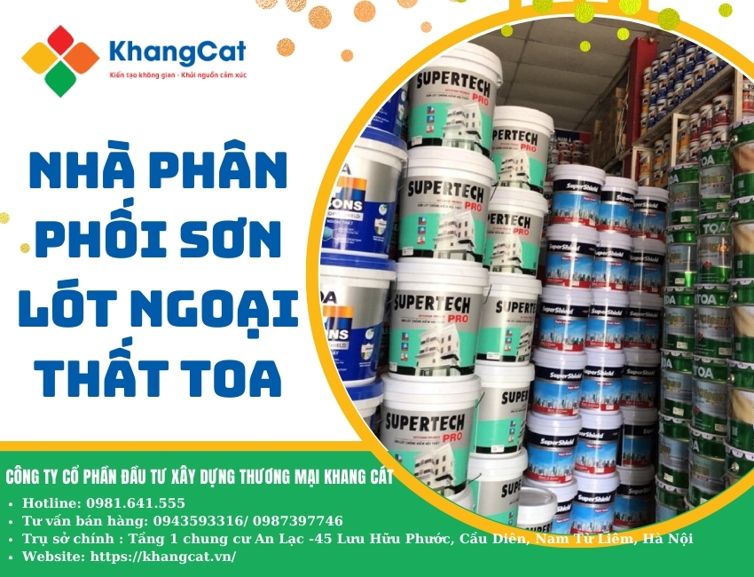 Lợi ích khi mua sắm tại nhà phân phối sơn lót ngoại thất TOA